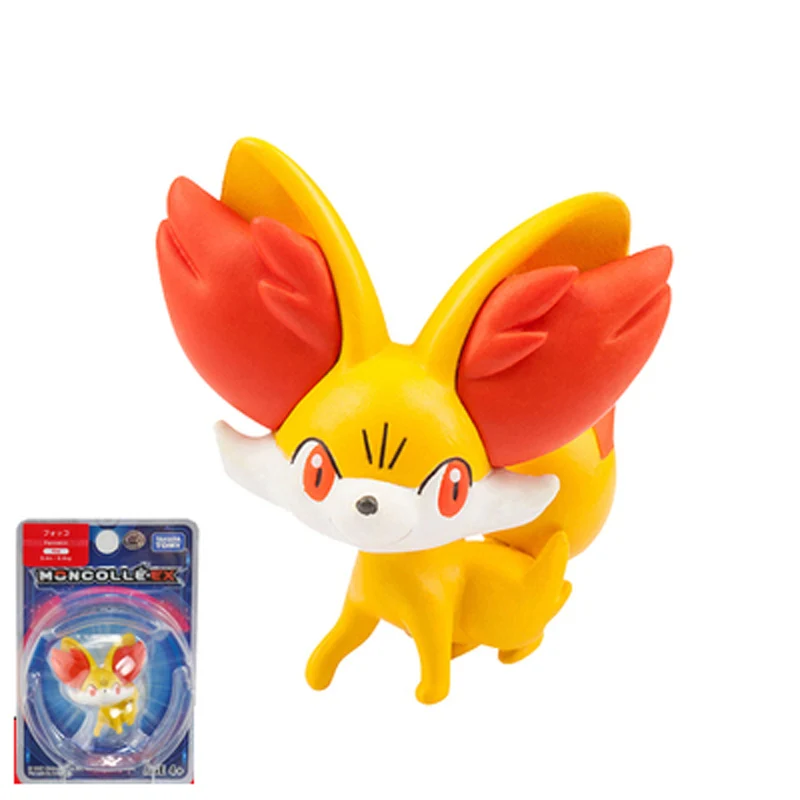 5 fennekin Takara Tomy подлинный Покемон чармандер белка Mimikyu Raichu Mudkip Oshawott Пикачу snorlax 4 см коллекция игрушка фигурка подарки - Цвет: 5 fennekin