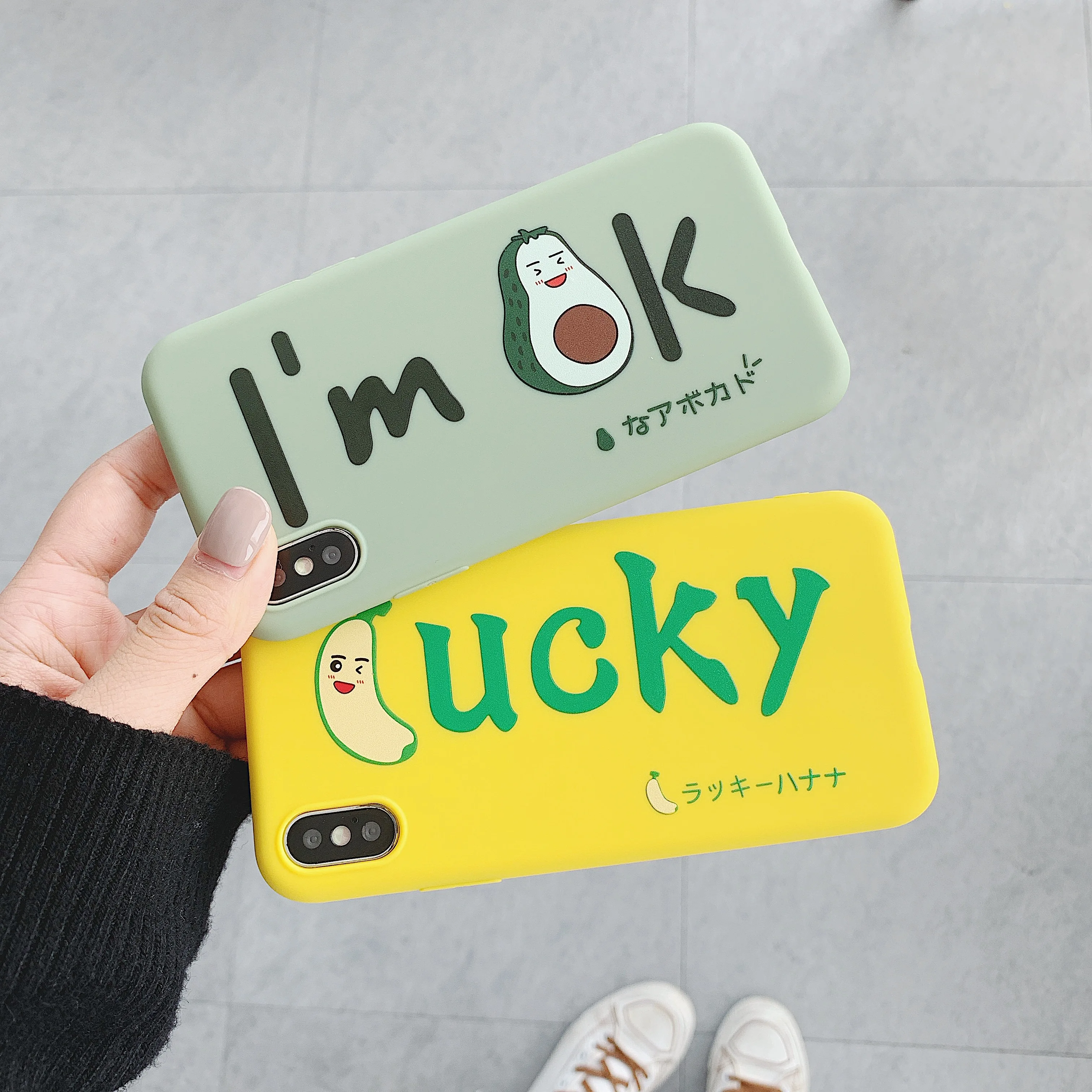 Новый высококачественный чехол для телефона из ТПУ с рисунком лаки Iphone 6 6s 7 8 Plus X XS