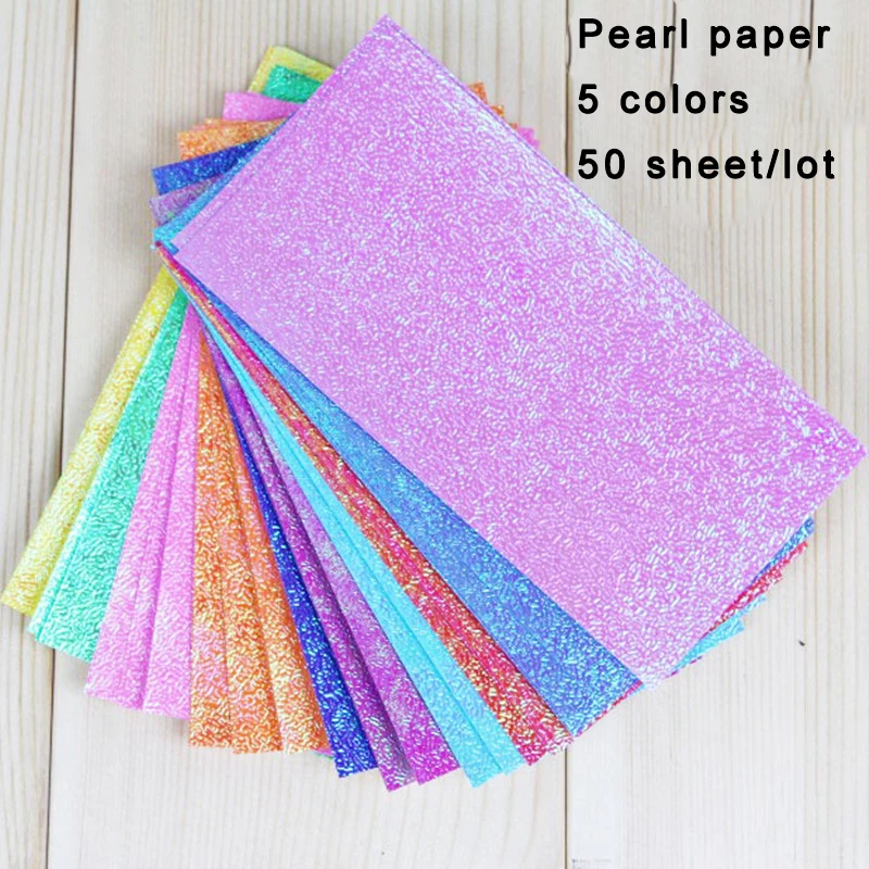 50 шт./компл. крафтовое украшение квадратная бумага Оригами односторонняя