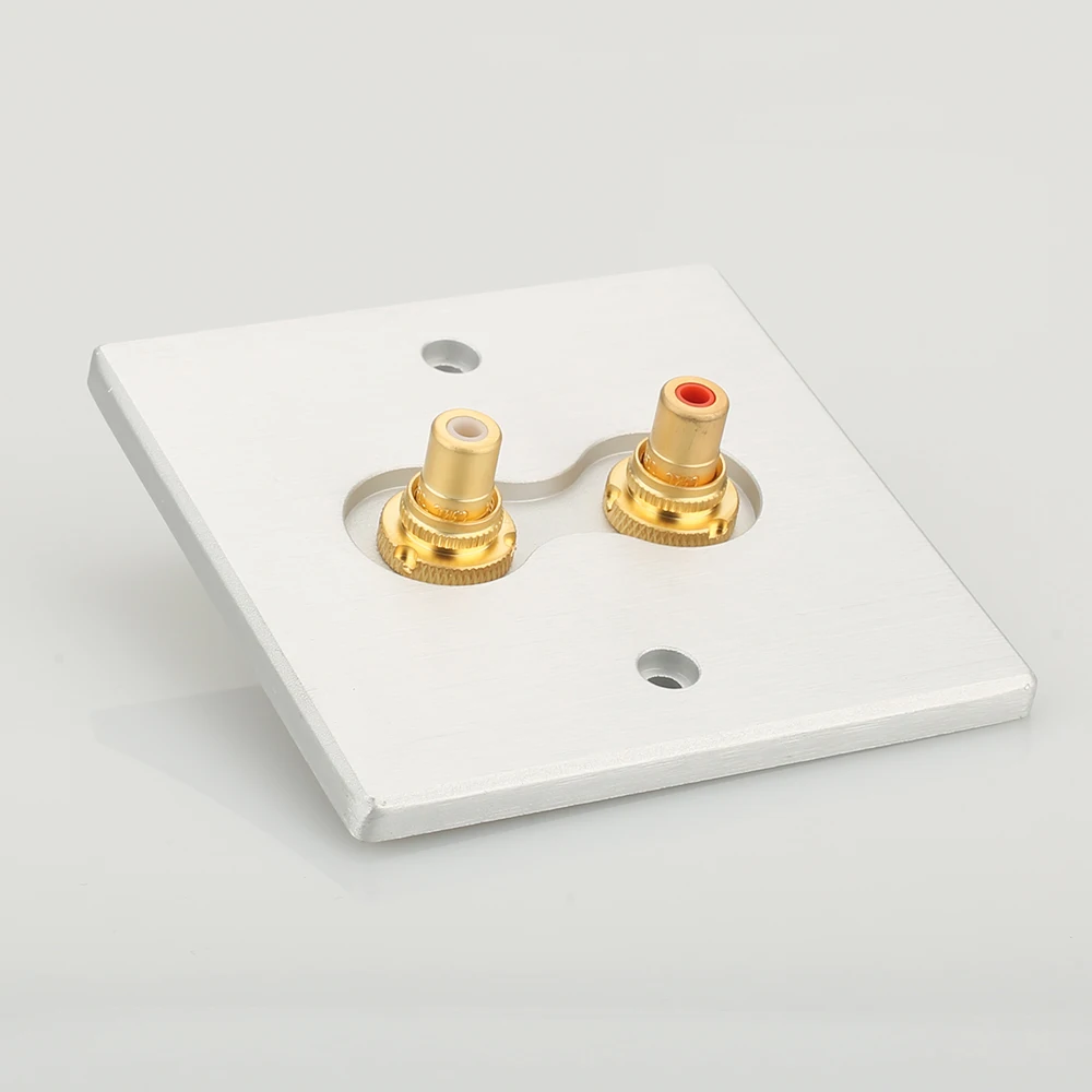 Hi Fi аудио для домашнего кинотеатра с позолотой 2 способа настенный RCA разъем Hifi rca