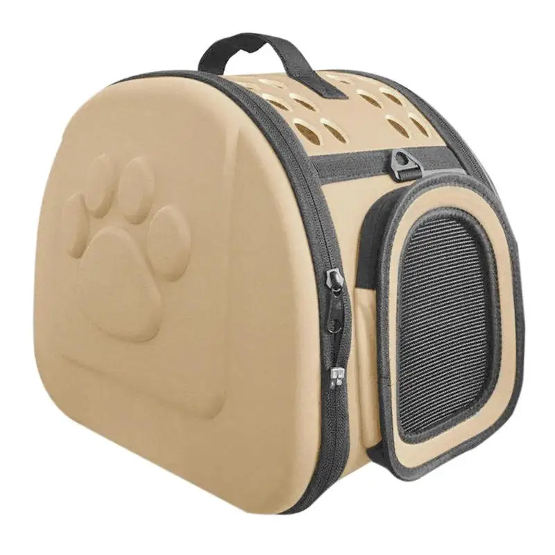 Brown EVC Pet Carrier сумка для собак клетка для переноски кошки портативный складной для путешествий на открытом воздухе кошка щенок сумка для переноски сумки товары для домашних животных - Цвет: Brown