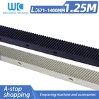 Спиральная стойка 1,25 Mod, 1 шт., 1400 мм, 670 мм, спиральная зубчатая рейка и 1,25 мод, металлический редуктор стальная шестерня для станка с ЧПУ