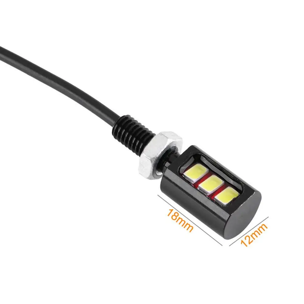 1 пара 12 В 3 Вт болт белый 5730 SMD светодиодных фонаря автомобильный мотоцикл