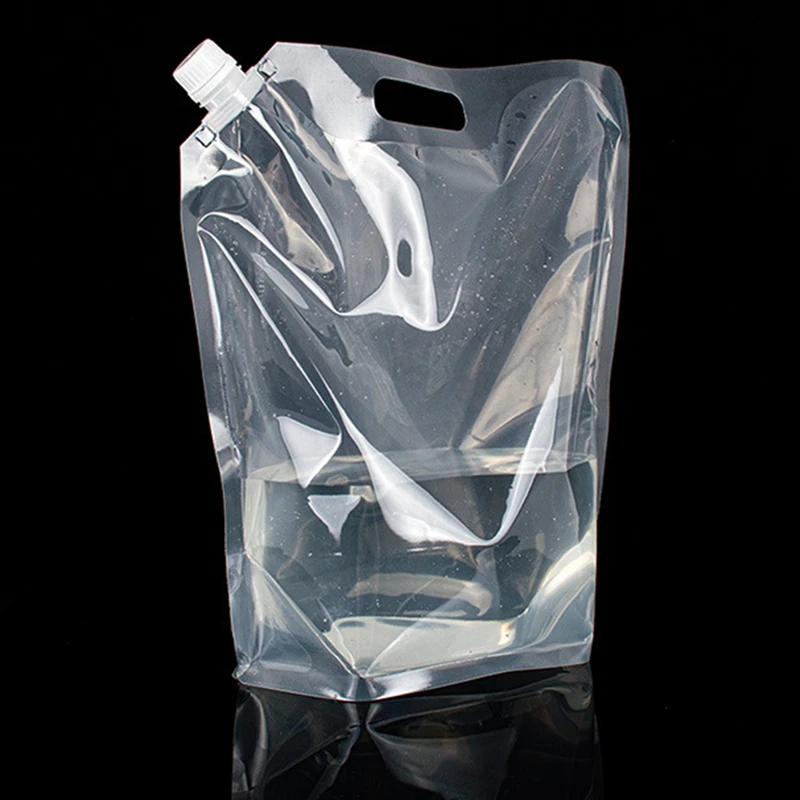 

20PCS Transparent Self-Contained Nozzle Bags Portable and Portable Juice Drink Bags 1000Ml Oblique Mouth Models
