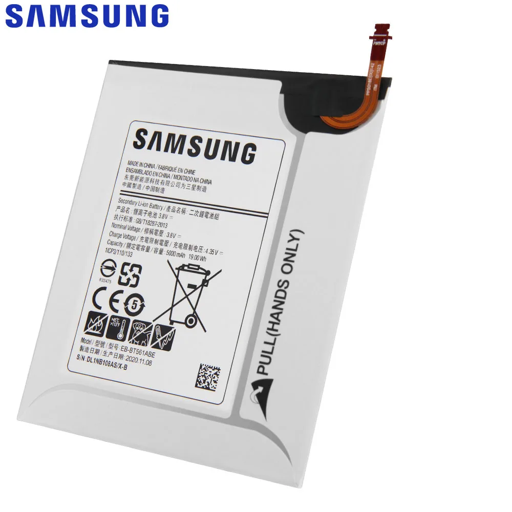 Сменный аккумулятор Samsung для SAMSUNG Galaxy Tab E SM T560 T561 планшета EB BT561ABE BT561ABA