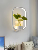 modern minimalist nordic creative living room restaurant staircase aisle lamp study bedroom bedside lamp plant wall lamp