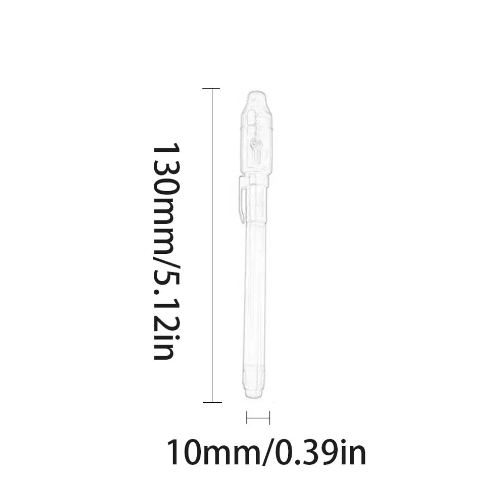 

Uv Invisible Highlighter Led Purple Light Electronic Counterfeit Pen Creative Uv Magic Ink Lamp Pen Stationery