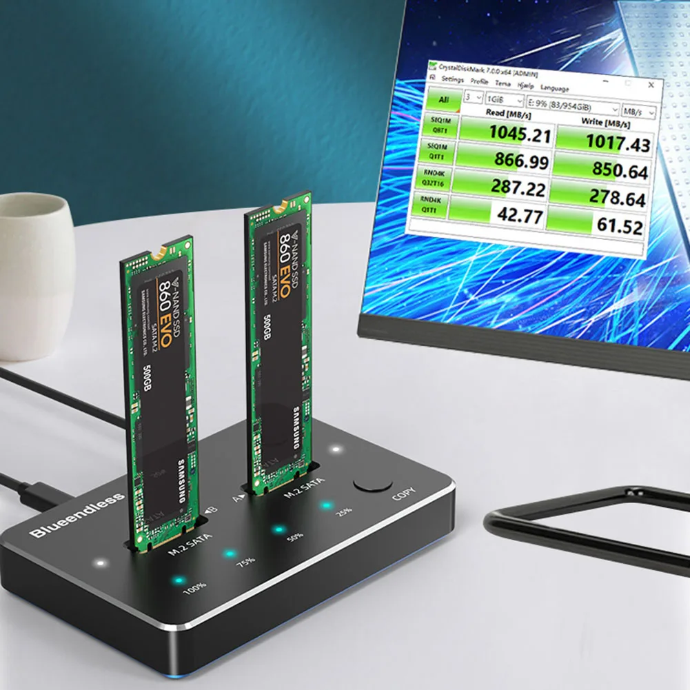 

Док-станция для двухъядерного SSD-накопителя USB 3,1 M.2 SATA NVME