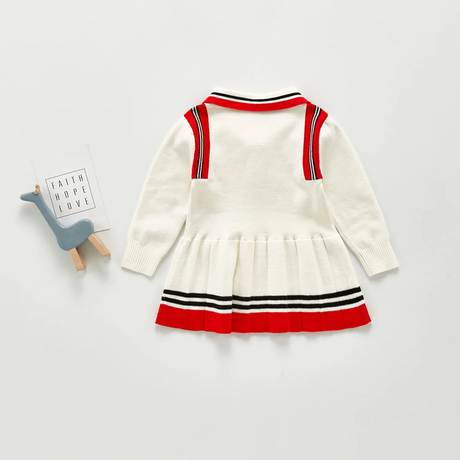 

Newborn Girls Long Sleeve Dress 2020 Autumn Winter Cotton Knitted Clothes Toddler Girls Vestido Infantil Princess Dresses 0-3 T