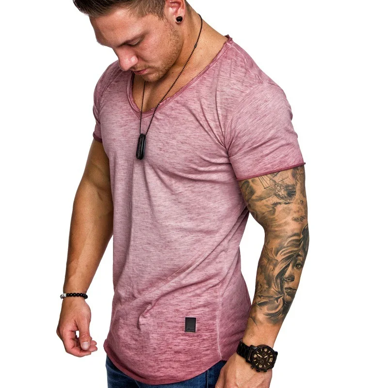 E-BAIHUI Для мужчин хип бедра футболка мужская Фитнес Бодибилдинг s топы slim fit High Street