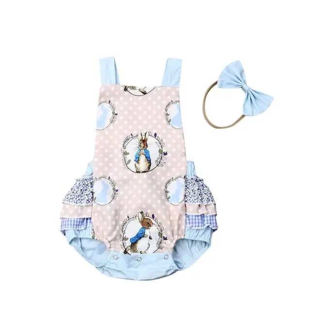

HOT Newborn Baby Boy Girls Summer Romper Easter Bunny Costume Rompers Jumpsuit Outfit Sunsuit Playsuit Clothes Sunsuit