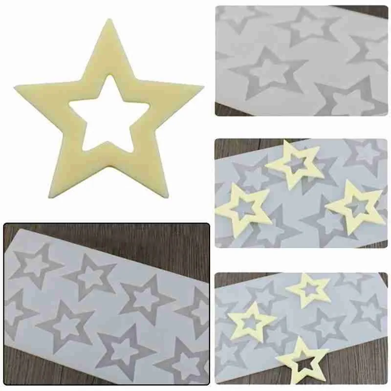 

3D Star Shape Silicone Mold Confectionery Cake Decorating Mold Silicone Tools Chocolate Cupcake Mould Decor K5I6