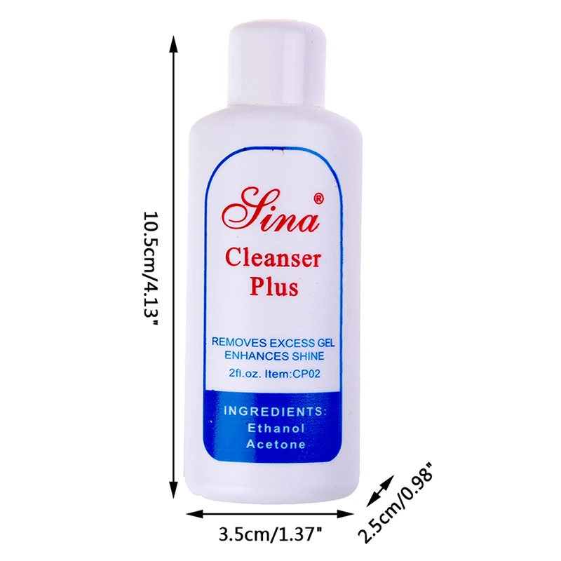 

60ml UV Nail Art Clean Degreaser Liquid Removes Excess Gel Enhances Shine Cleanser Cleansing Gel Remover Solvent Cleaner