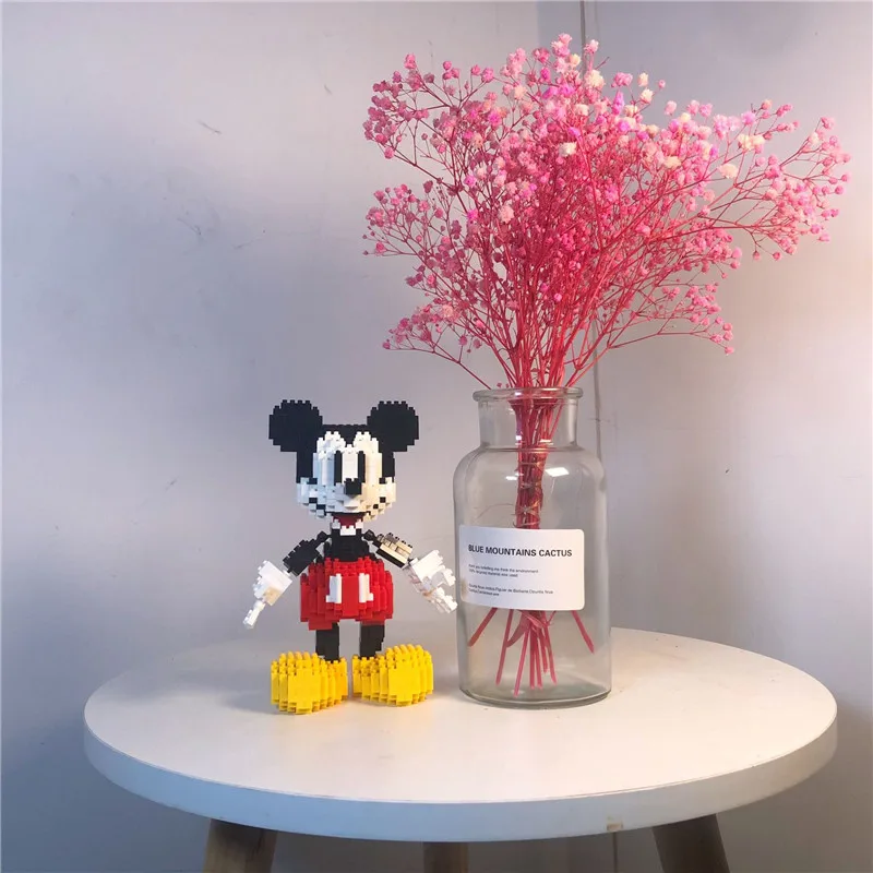 Disney Cute Cartoon Anime Mickey Minnie Diy Mini Building Blocks Bricks Action Figures Model Kids Toys Juguetes Gifts | Игрушки и хобби