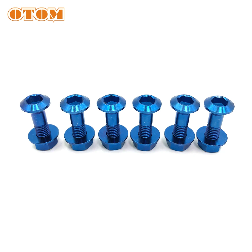 

Набор цветных крепежных болтов OTOM для кроссового велосипеда, универсальные крепежные винты для мотокросса, Задняя звездочка цепи, набор винтов из титанового сплава, гайки