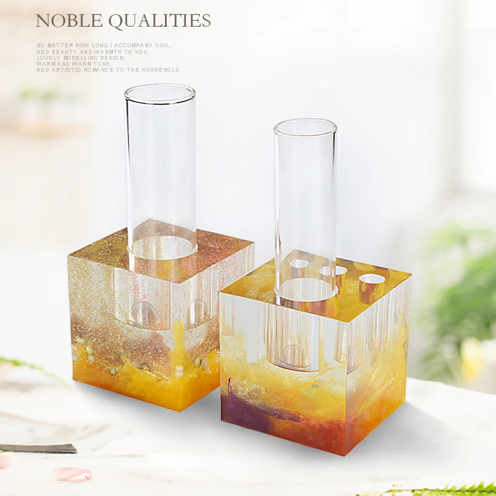 Водный завод стеклянная пробирка цветочный горшок гипсовый бетон Кристалл