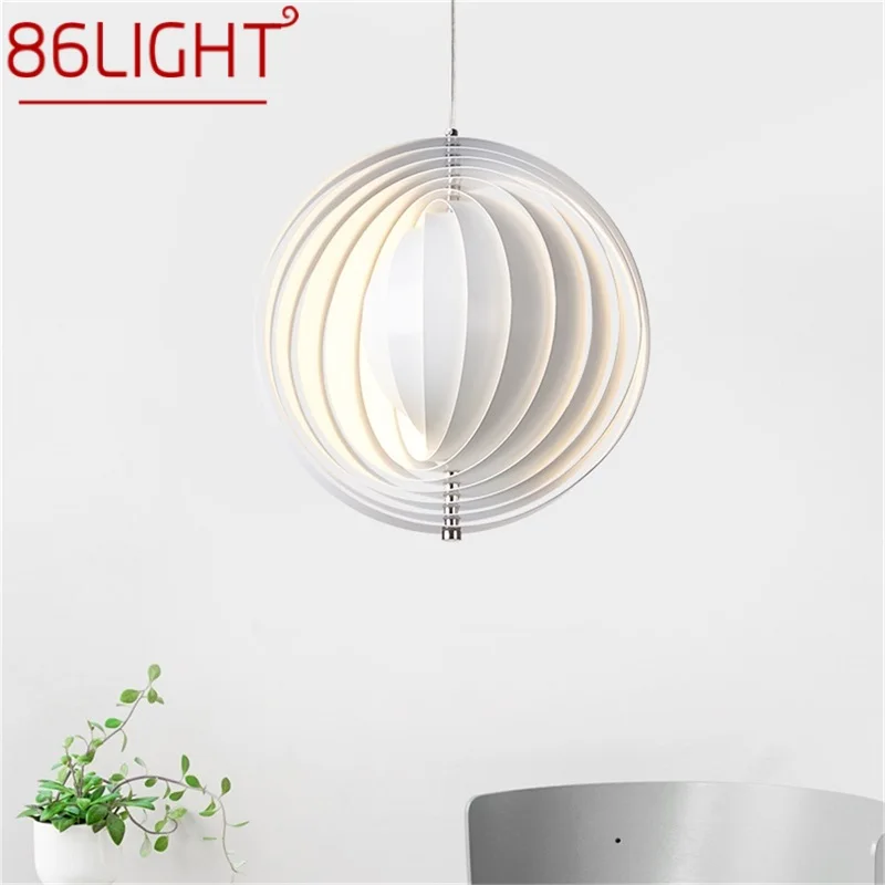 

86LIGHT Pendant Light Modern Creative White LED Lamps Fixtures For Home Decorative Dining Room