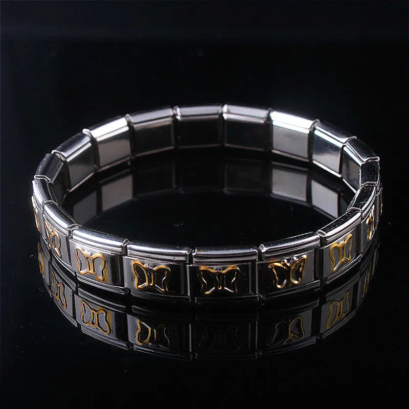 Женское ювелирное изделие эластичный браслет из нержавеющей стали в виде