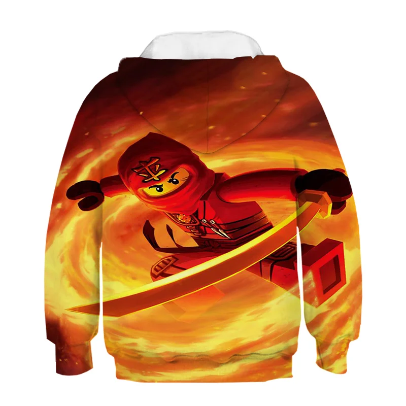 

New Boy Hoodie Lego T Shirt Baby Ninja Girl Hoodie Long Sleeve Clothing Kids Spring Fall Clothing Baby Coat