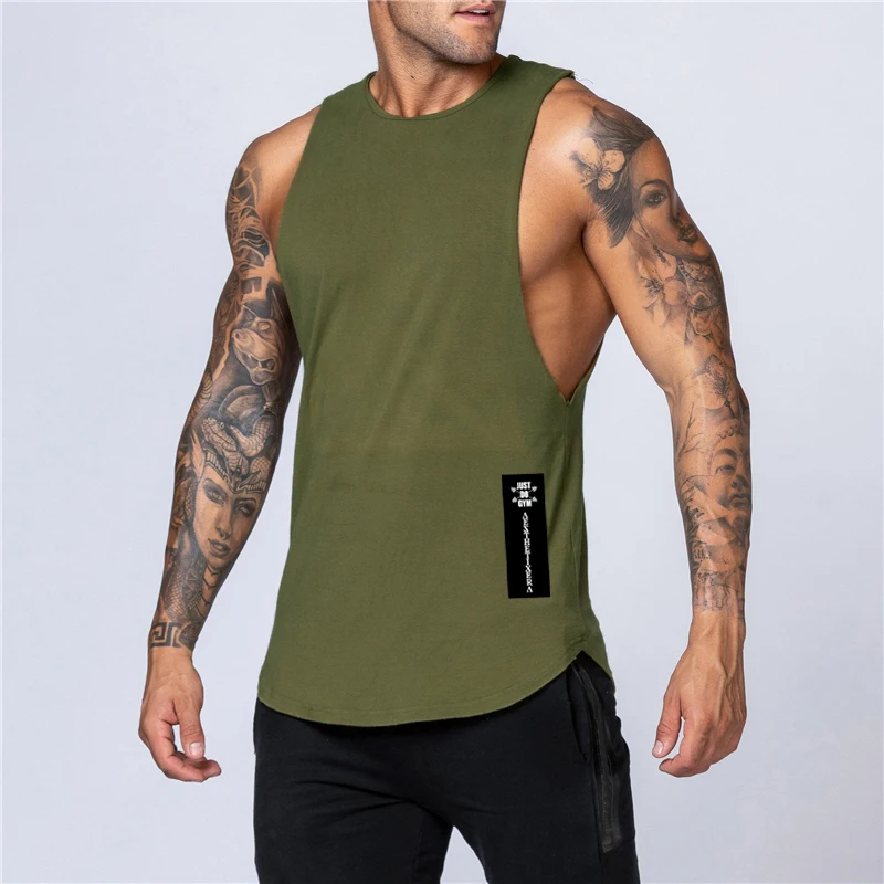

Men's Cotton Workout Tank Top Muscle Sleeveless Sportswear Fashion Clothing Bodybuilding Tops Fitness Vest