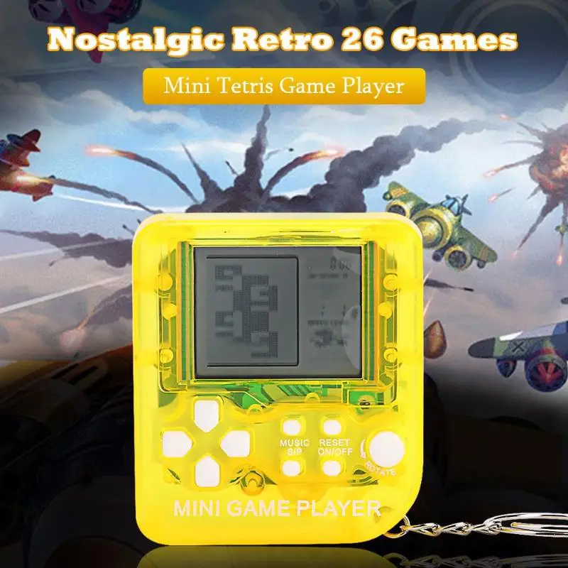 Мини Портативная ностальгическая Ретро консоль с 26 играми брелок ручной
