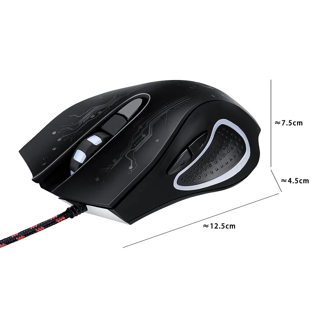 

USB Wired Gaming Mouse 3200DPI 6 Buttons Adjustable OpticaGaming Mouse DPI Adjustable Wired Mouse USB Optical LED