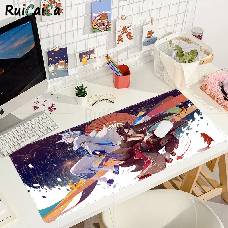 

Azur Lane Laptop Computer Mousepad Size for 30*80cm/11.8*31.5inch large Edge Locking Speed Version Game Keyboard Pad for Gamer