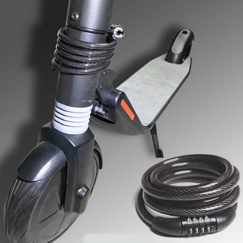 Противоугонный кабель шины безопасный замок со стальным проводом для Xiaomi Mijia M365