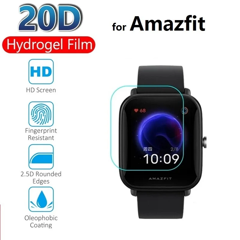 Защитная Гидрогелевая пленка на Amazfit Bip U S Pop Pro GTR 47 мм 42 GTS 2 (не стекло) для экрана 47mm