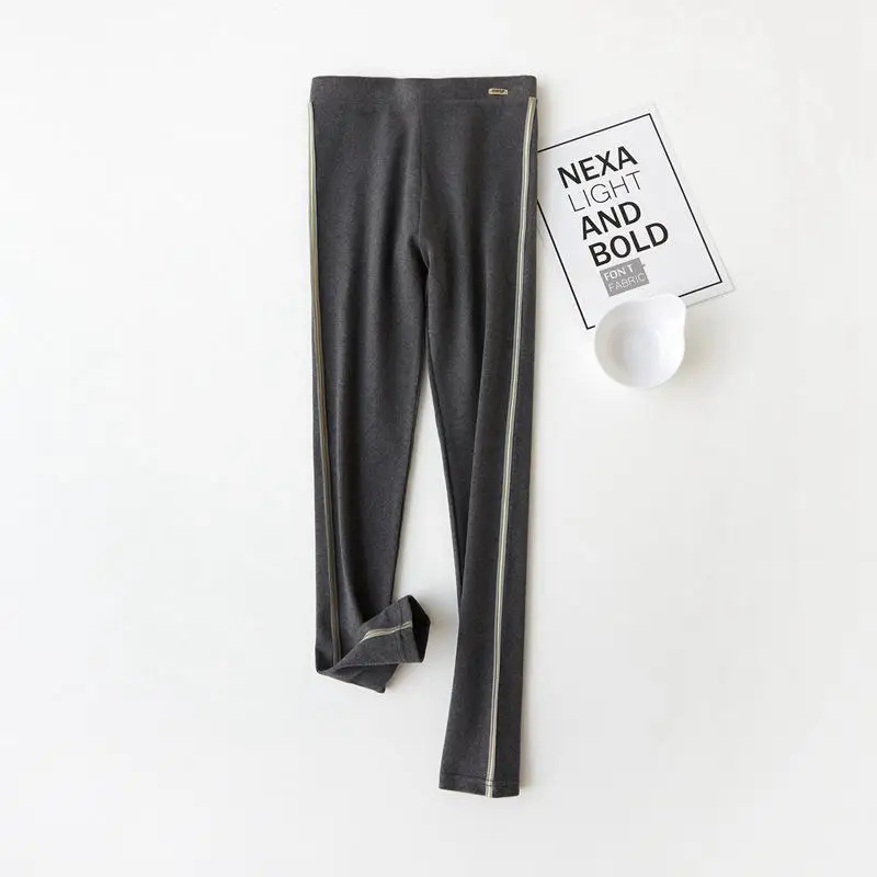 Леггинсы женские осенне зимние хлопковые тонкие брюки эластичные 2020 длиной до