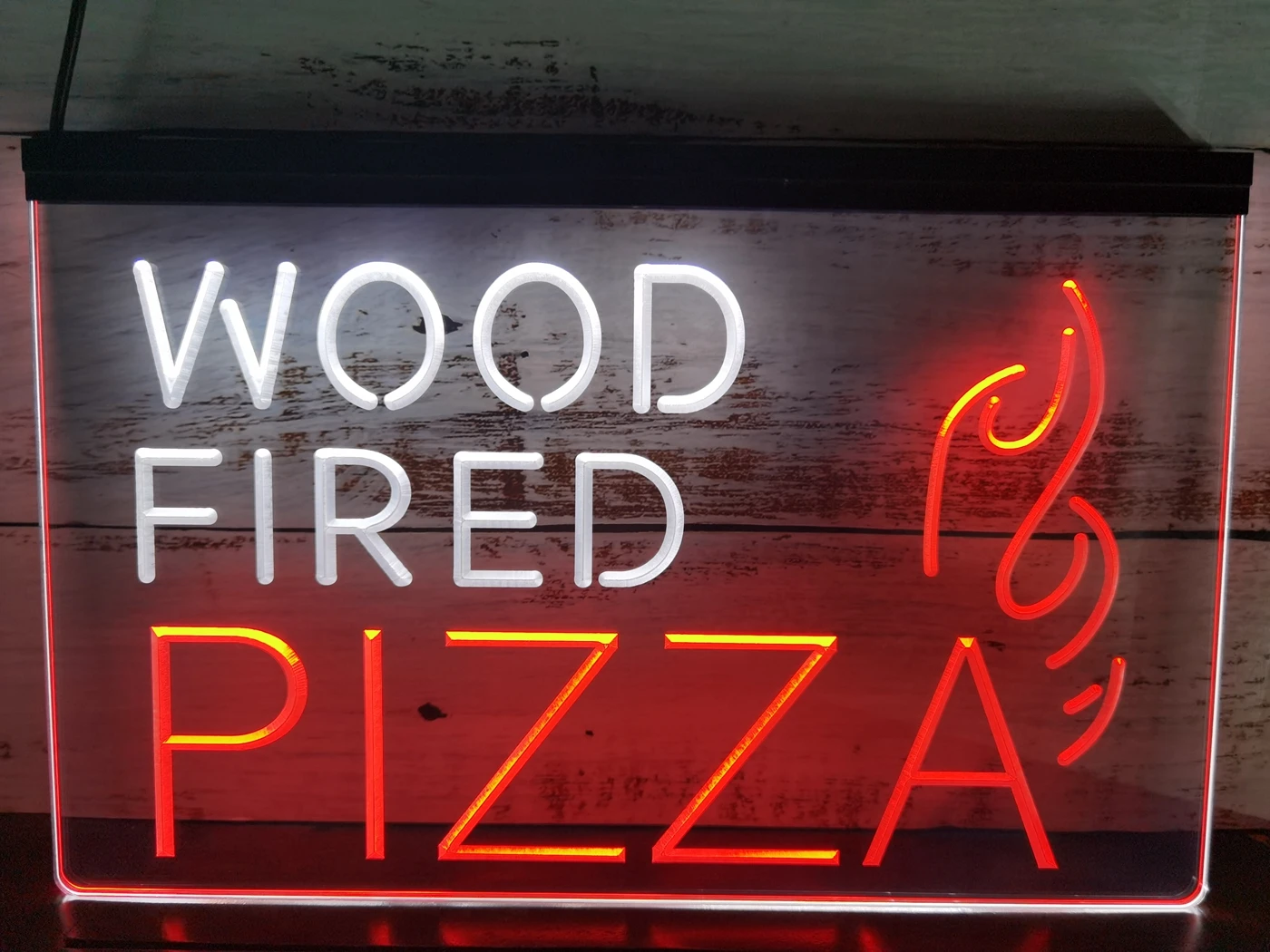 

SS153 Wood Fired Pizza Dual Color LED Neon Sign