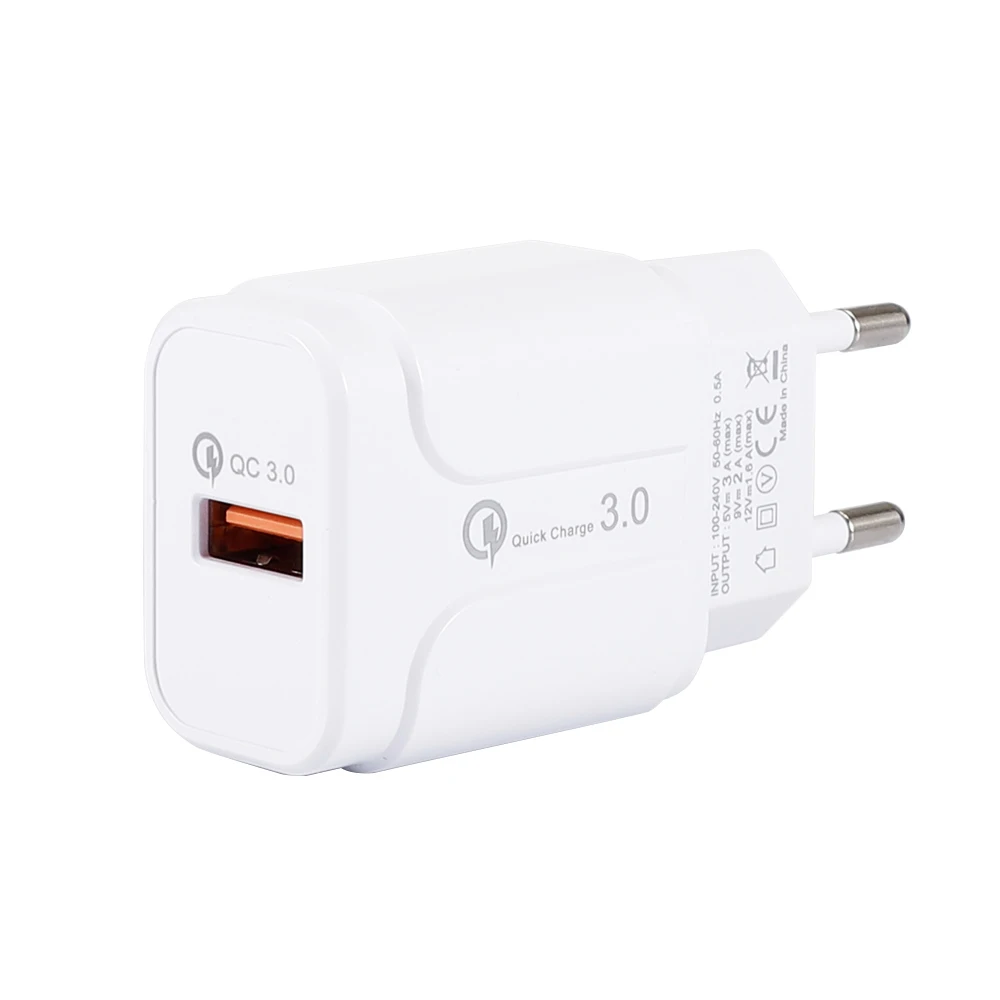 Один USB QC3.0 зарядное устройство для мобильного телефона Быстрая зарядка для путешествий умная зарядная головка для планшета Apple
