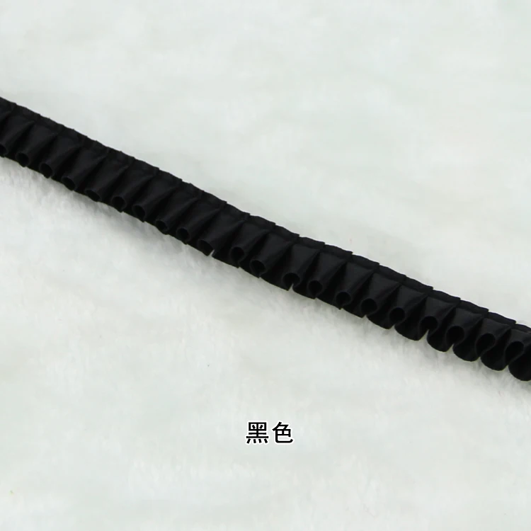 5 ярдов/партия 1 см шифоновая лента плиссированная кружевная отделка лоскутный