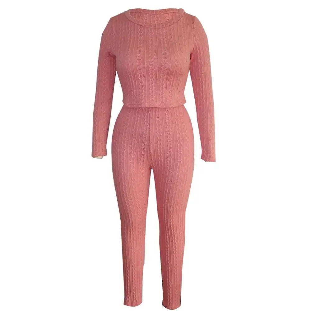 Женский вязаный свитер комплект из 2 предметов укороченный топ с длинными