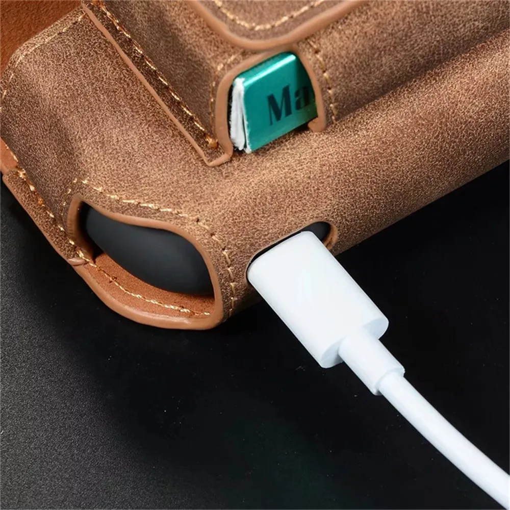 JINXINGCHENG портативная Двойная Сумка книжка 5 цветов кожаный чехол Крючок для iqos 3 0