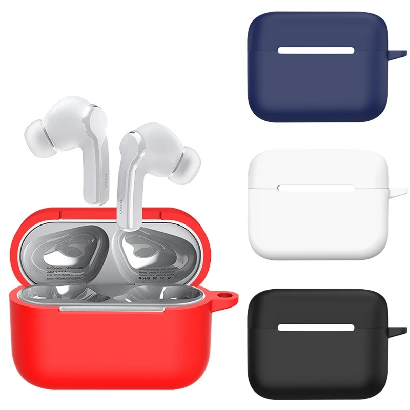 

Shockproof Cover for TOZO NC2 Waterproof Case Washable Bluetooth-compatible Earphone Silicone Protection Non-slip Sleeve