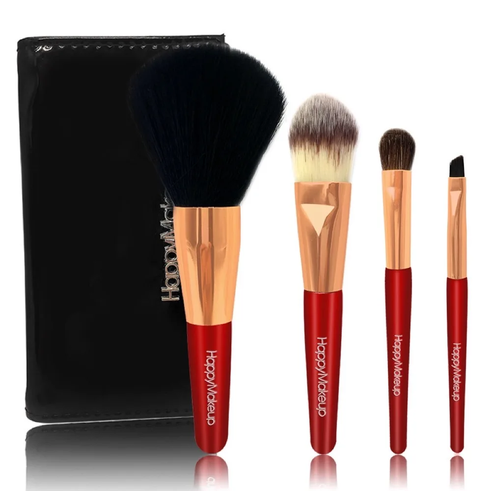 

4 makeup brush sets, blush loose powder foundation eye shadow eyebrow set
