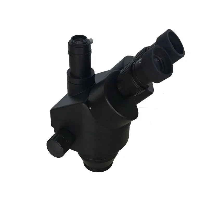 Adjustable Arm support 7-45X industrial Trinocular stereo microscope 0.5X 2.0X CTV1/2 Objective lens barlow Electronics repair