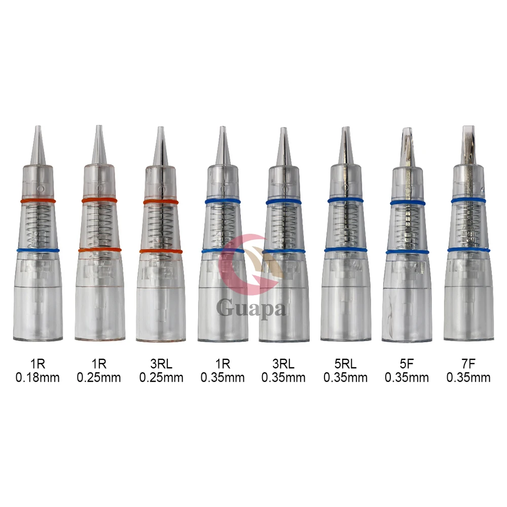 Профессиональный картридж для тату 20 шт. нано-иглы одноразовые стерилизуемые