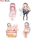 Автомобильная виниловая наклейка Three Ratels F632 Super Sonico нитроплюс, наклейка для ноутбука