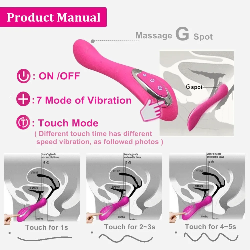 Nalone LD секс игрушки для взрослых G Spot Массажная палочка многочастотная женская