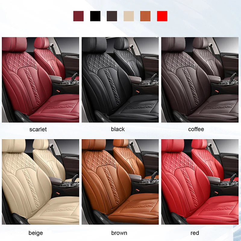 

KADULEE Custom Leather car seat cover For Cadillac SRX ESCALADE ATS SLS CTS XTS CT6 XT5 XT4 Automobiles Seat Covers car seats
