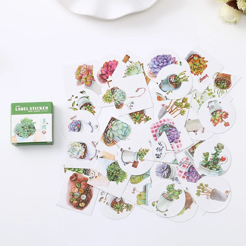 40 шт./коркор. мини мультяшная бумага альбом для рукоделия стикер кавайные