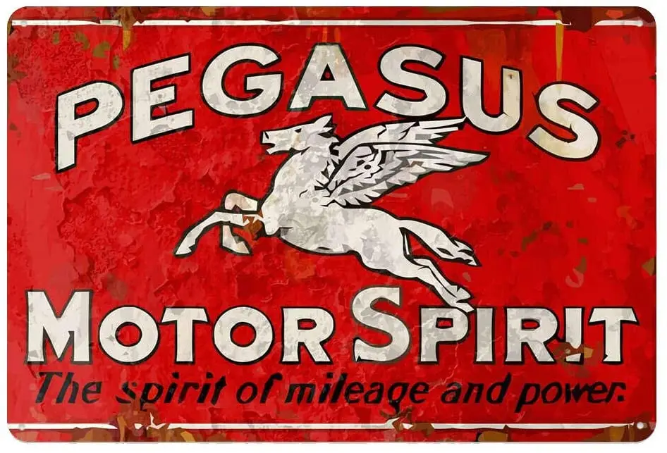 

Pegasus Motor Spirit Decor Signs 12x8 Inch Metal Tin Sign