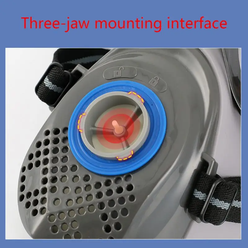

1Set 1Set Half Face Gas Mask with Goggles Chemical Dust Mask Filter Breathing Respirators for Painting Spray Welding Industrial