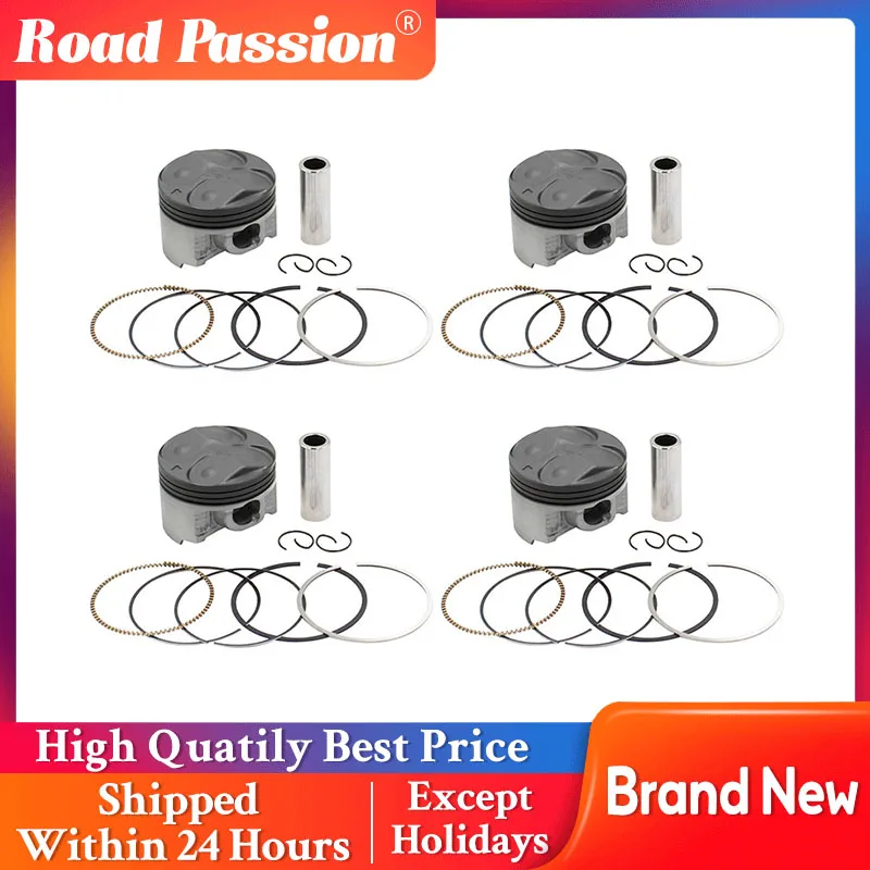

Road Passion 4 Sets Motorcycle Parts Piston Rings Kit 56-57mm for YAMAHA FZR400RR 3TJ FZR400RR SP 3TJ FZ400 4YR 3TJ-11631-00-00