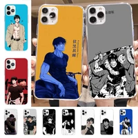 yinuoda toji fushiguro jujutsu kaisen anime phone case for iphone 11 12 13 mini pro xs max 8 7 6 6s plus x 5s se 2020 xr case