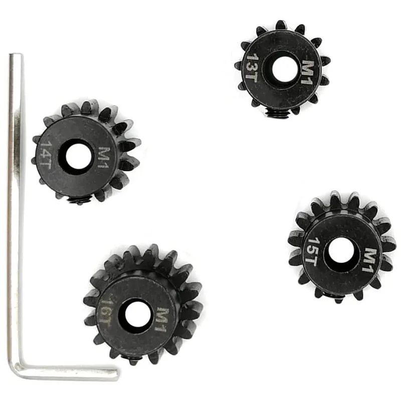 

Mod 1 Pinion Gear 5mm Hardened Set with Hex Key