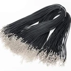 Новинка 2022, 20 шт., 4560 см, регулируемый кожаный восковой шнур, плетеная веревка ручной работы, шнурок с карабином для ювелирных изделий