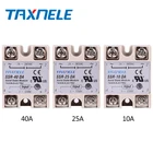 Однофазное твердотельное реле SSR-40DA SSR-25DA SSR-10DA постоянного тока в переменный ток 3-32В постоянного тока вход 24-380В переменного тока выход твердотельное реле